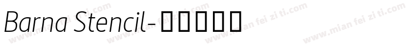 Barna Stencil字体转换